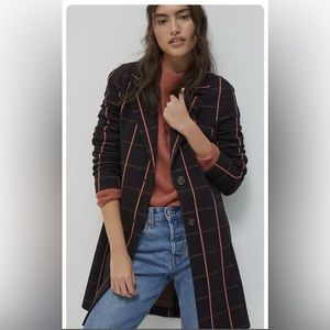 Anthropologie (Avec Les Filles) Plaid Blazer New With Tags